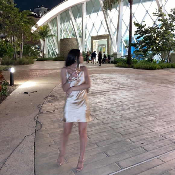 Urban outfitters Satin Tie shoulder Slip Dress - Picture 4 of 6